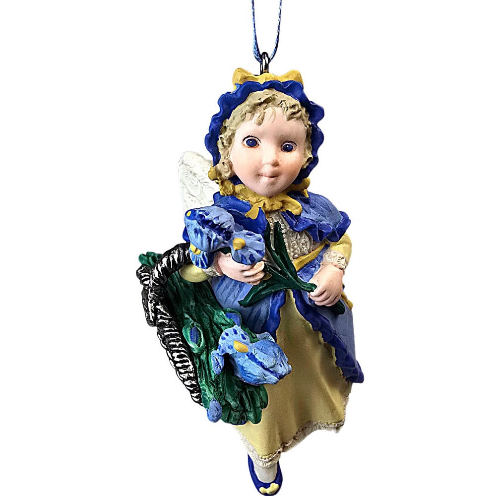 1998‎ Hallmark Keepsake Ornament Iris Angel "The Language of Flowers" Series 3